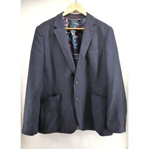 Ted Baker‎ London Men's Sport Jacket Blazer Navy Blue Size 6 us 44R